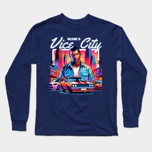 Vice City GTA grand theft auto Long Sleeve T-Shirt